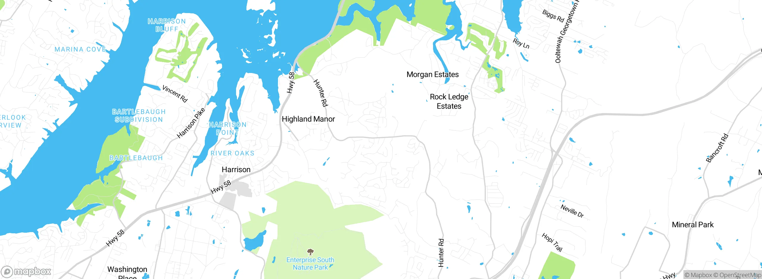 Map showing approximate location