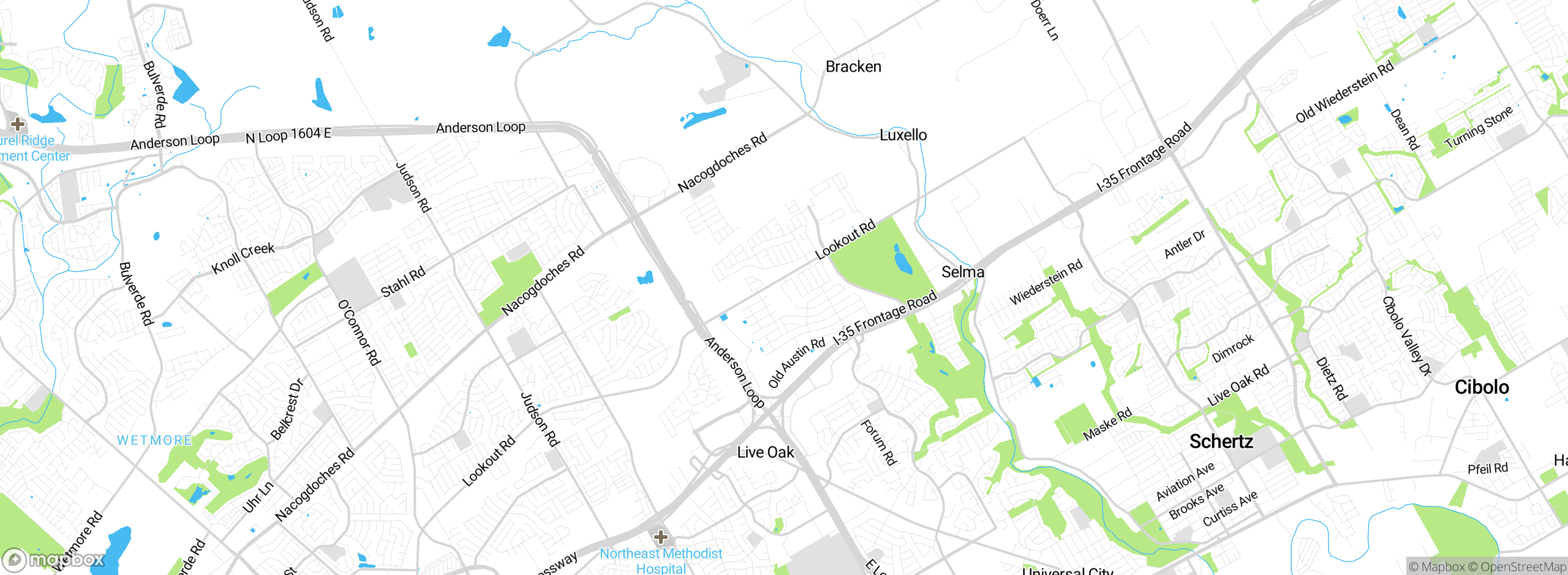 Map showing approximate location