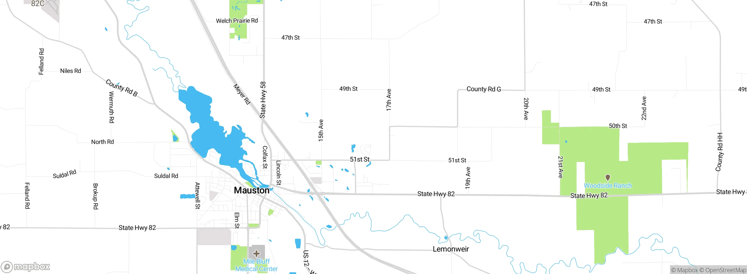 Map showing approximate location