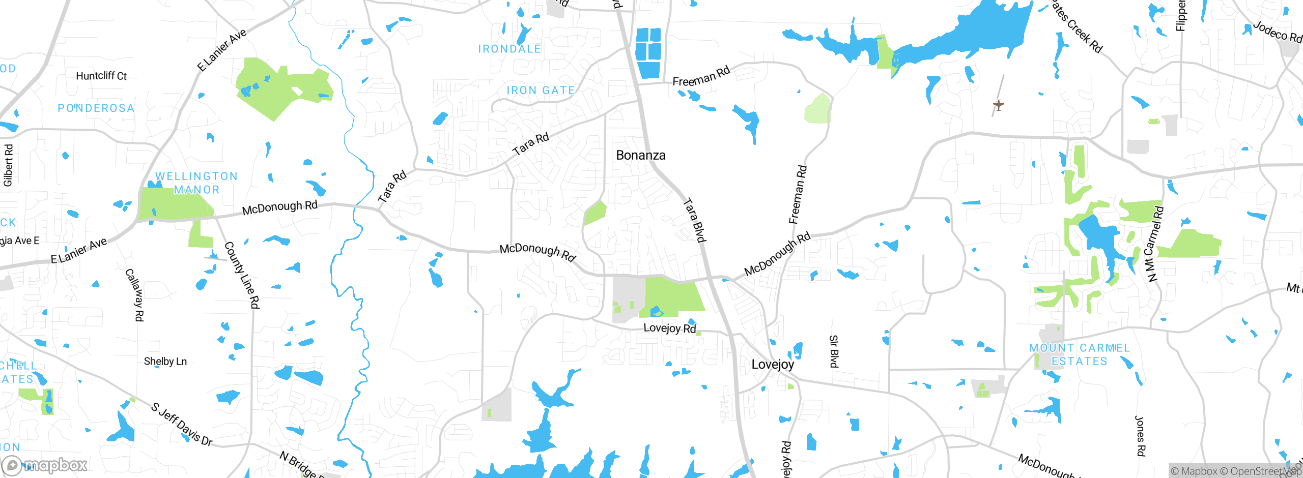 Map showing approximate location