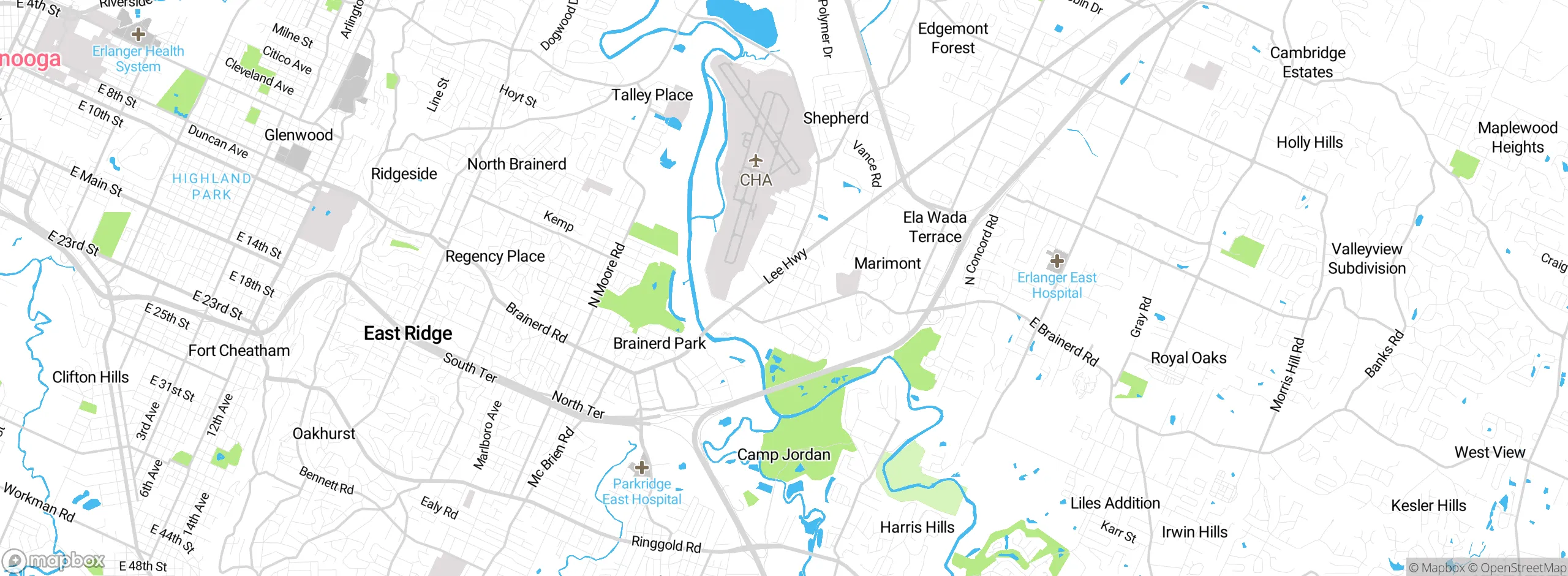 Map showing approximate location