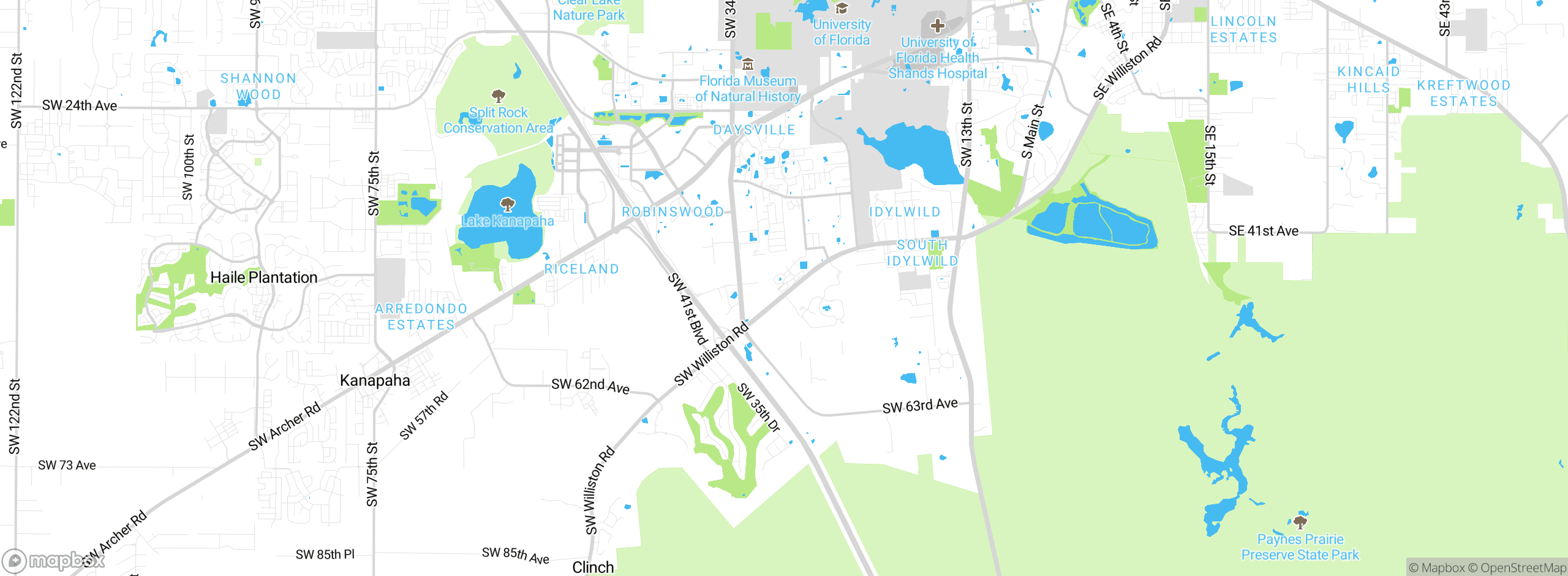 Map showing approximate location