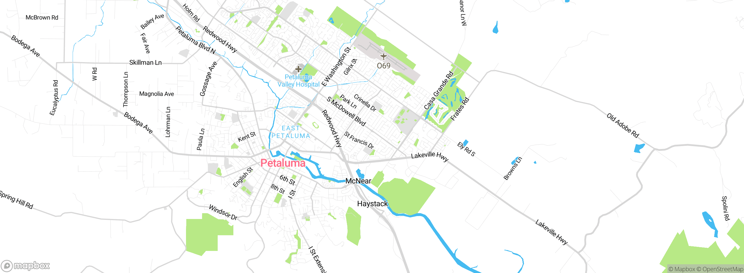 Map showing approximate location