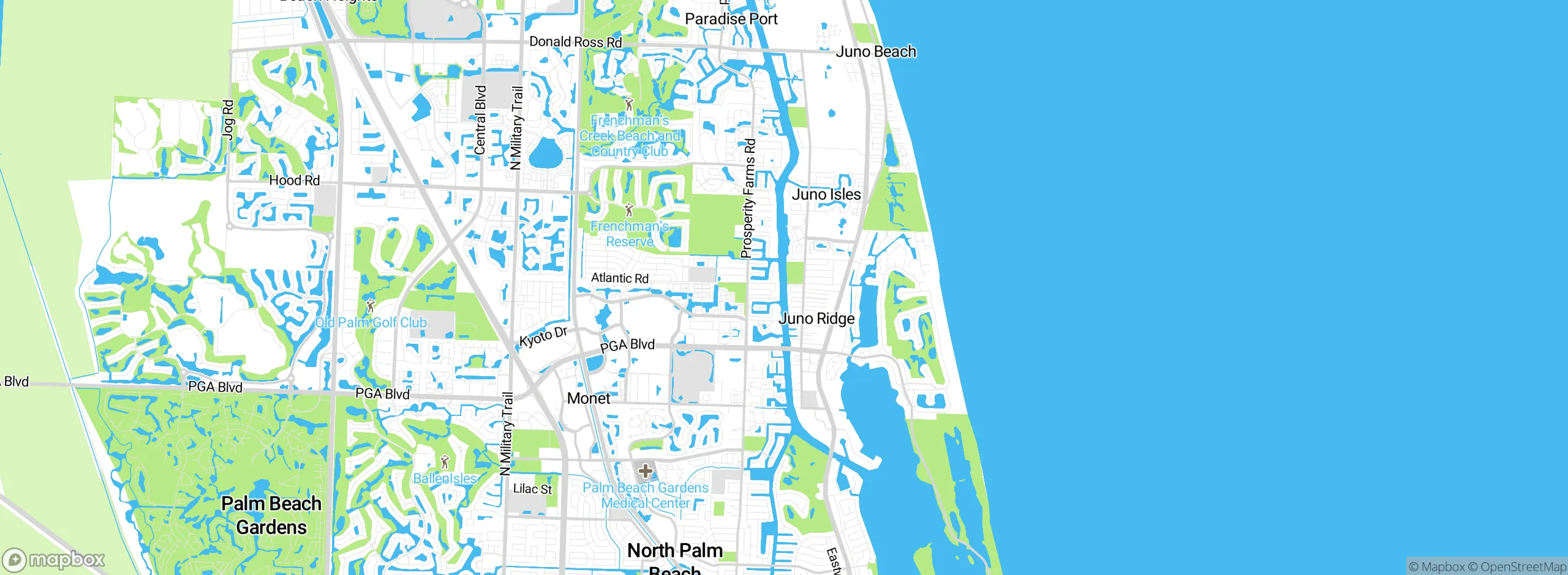 Map showing approximate location