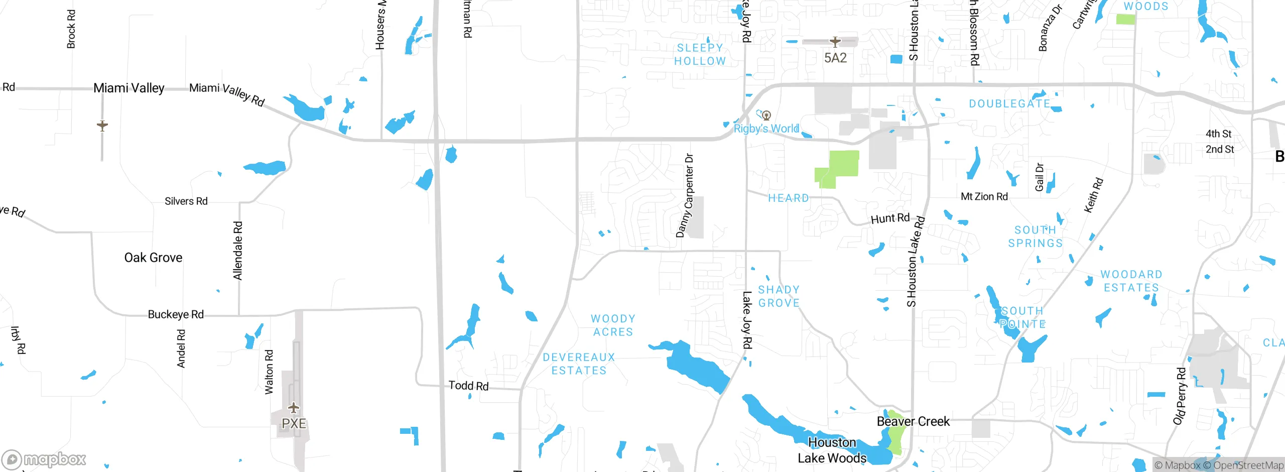 Map showing approximate location