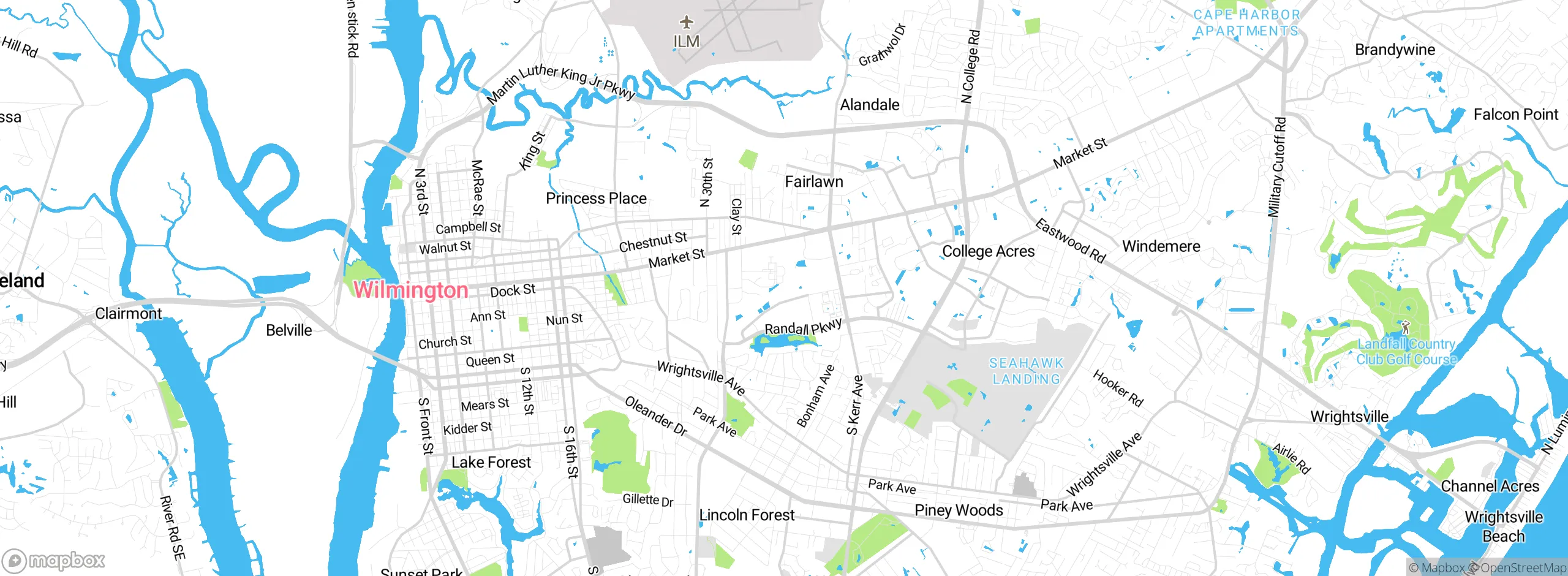 Map showing approximate location