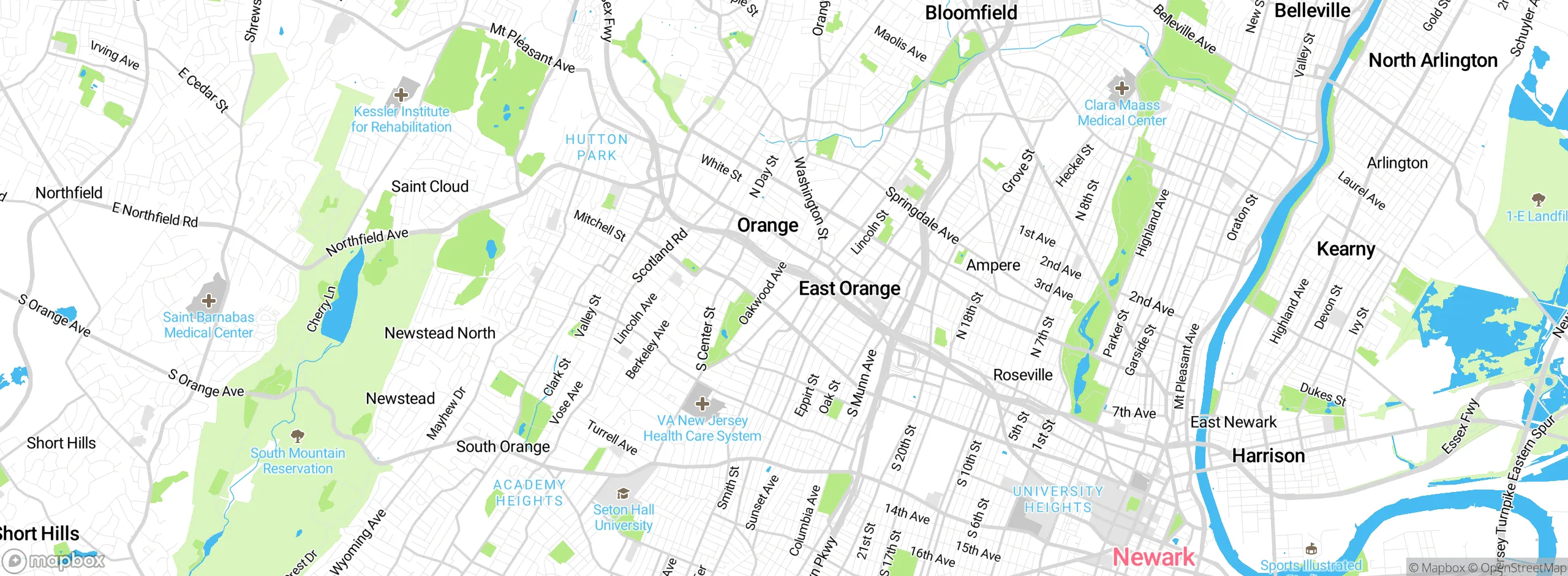 Map showing approximate location
