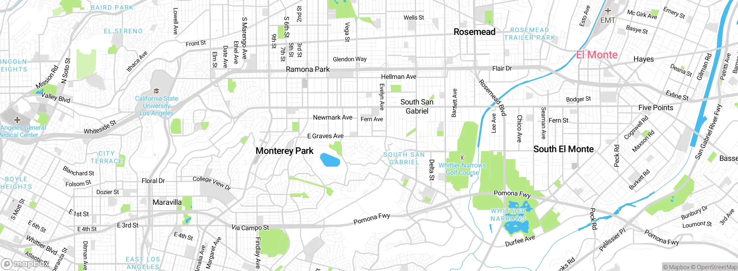 Map showing approximate location