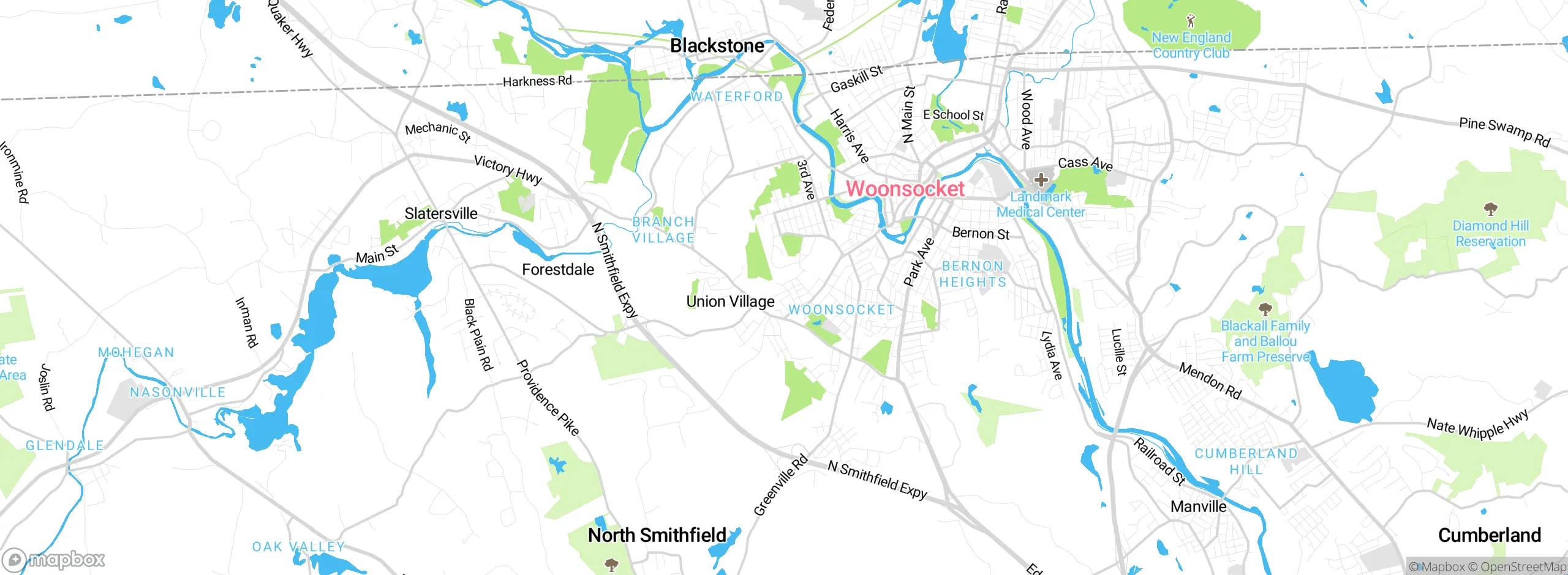 Map showing approximate location