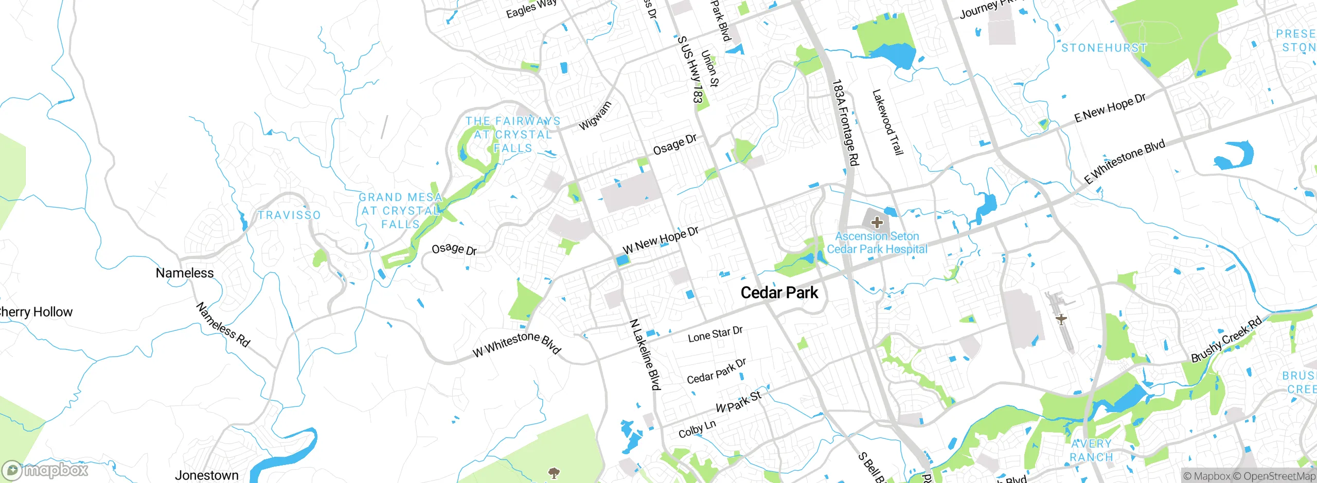 Map showing approximate location