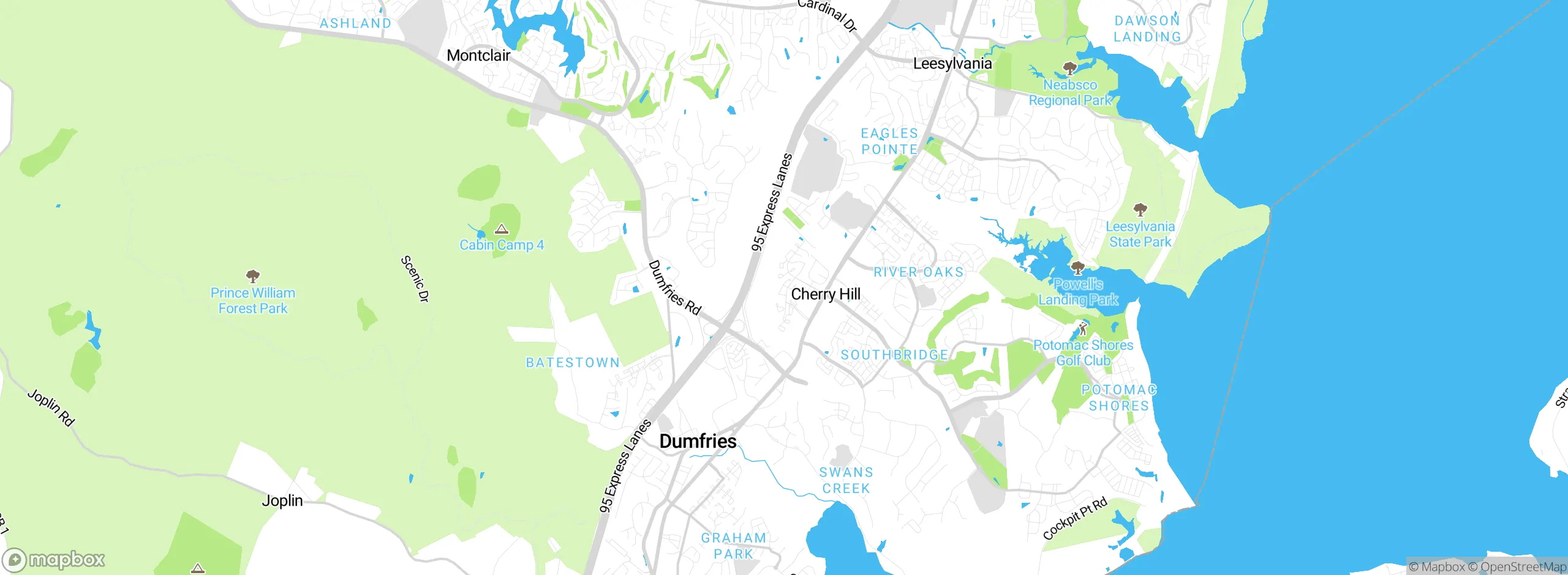 Map showing approximate location