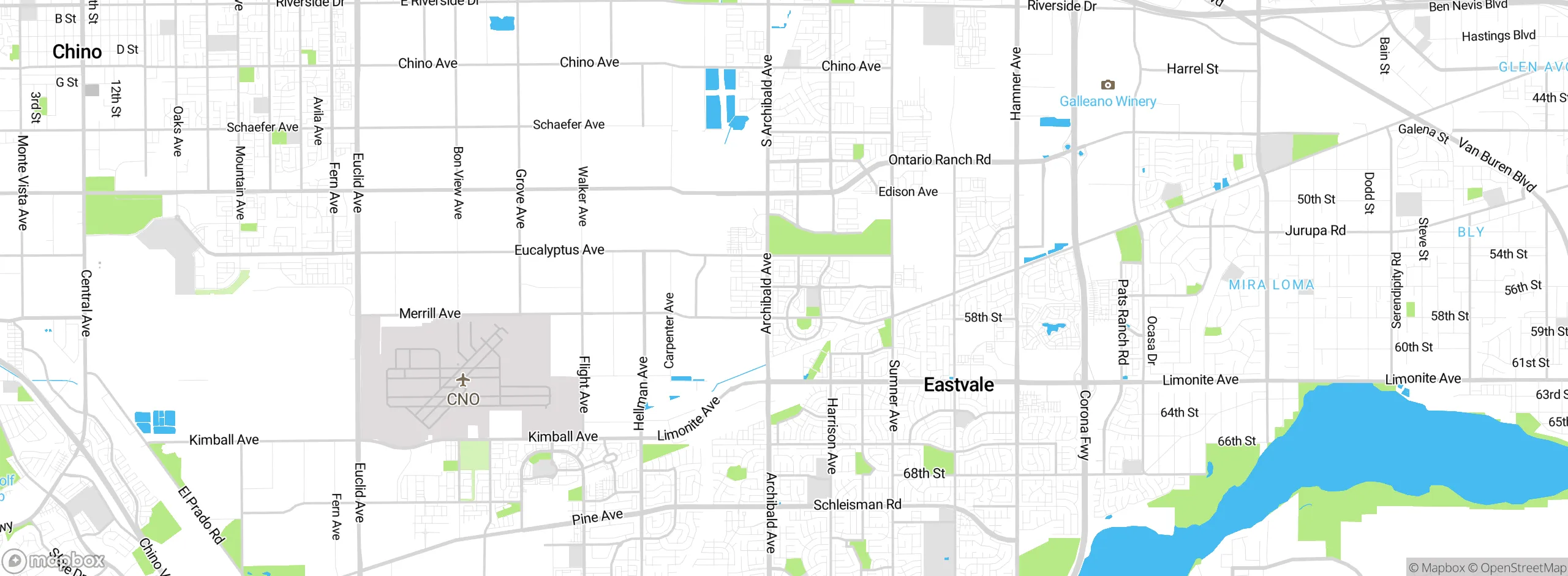 Map showing approximate location