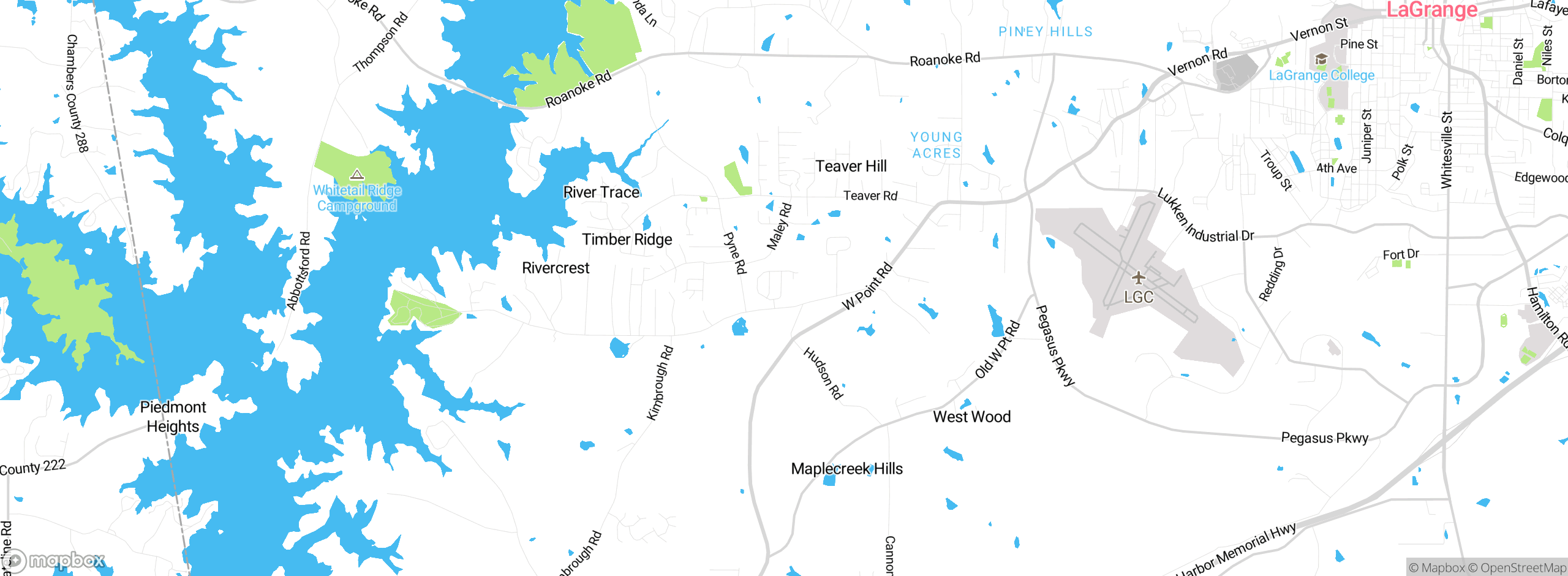 Map showing approximate location