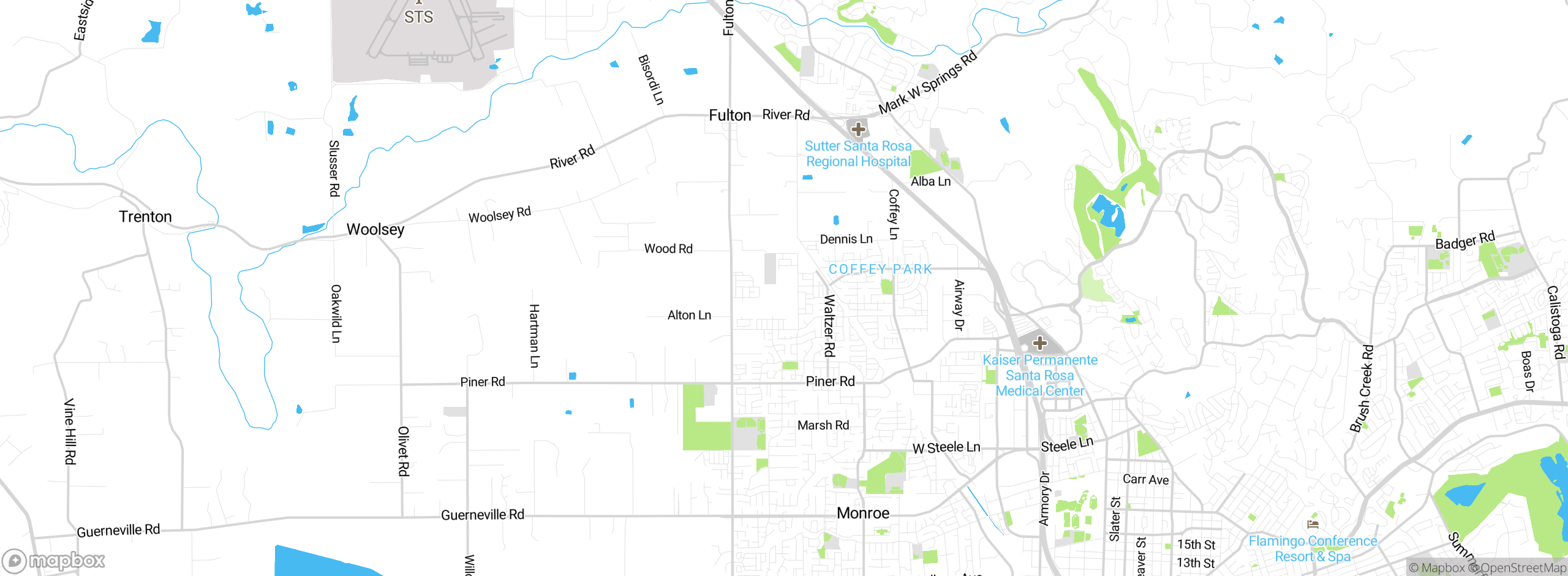 Map showing approximate location