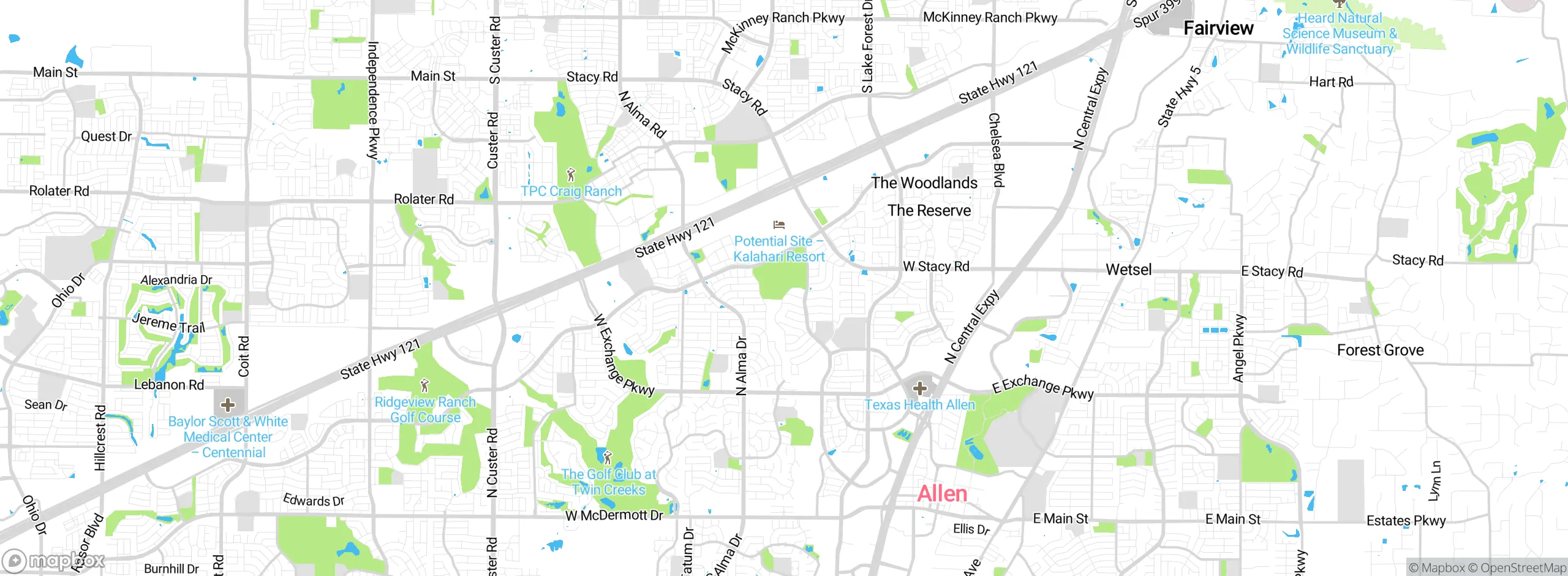 Map showing approximate location