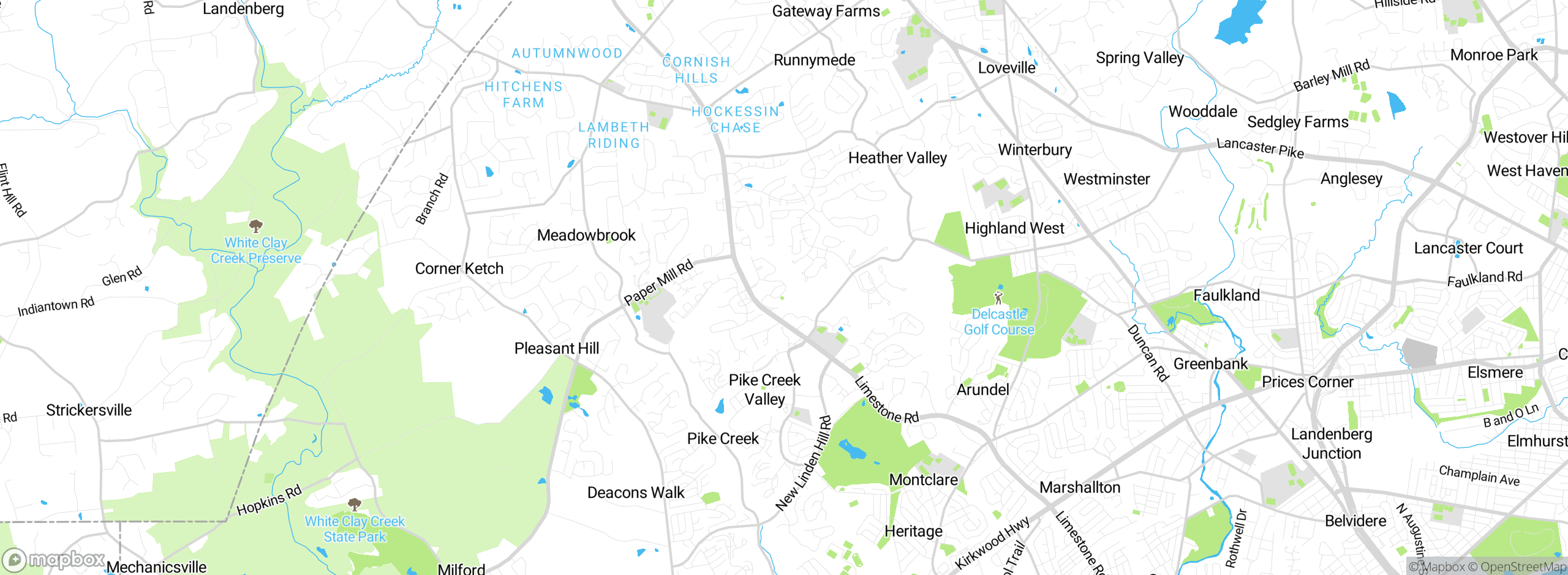 Map showing approximate location
