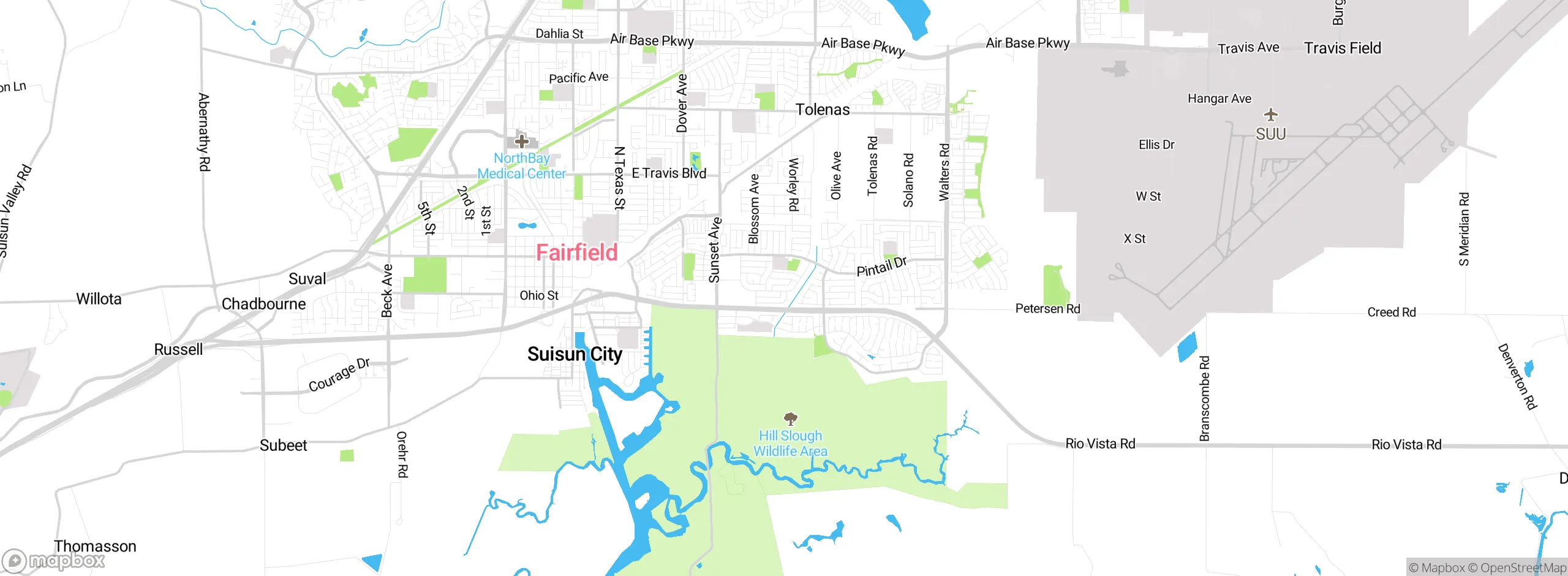 Map showing approximate location