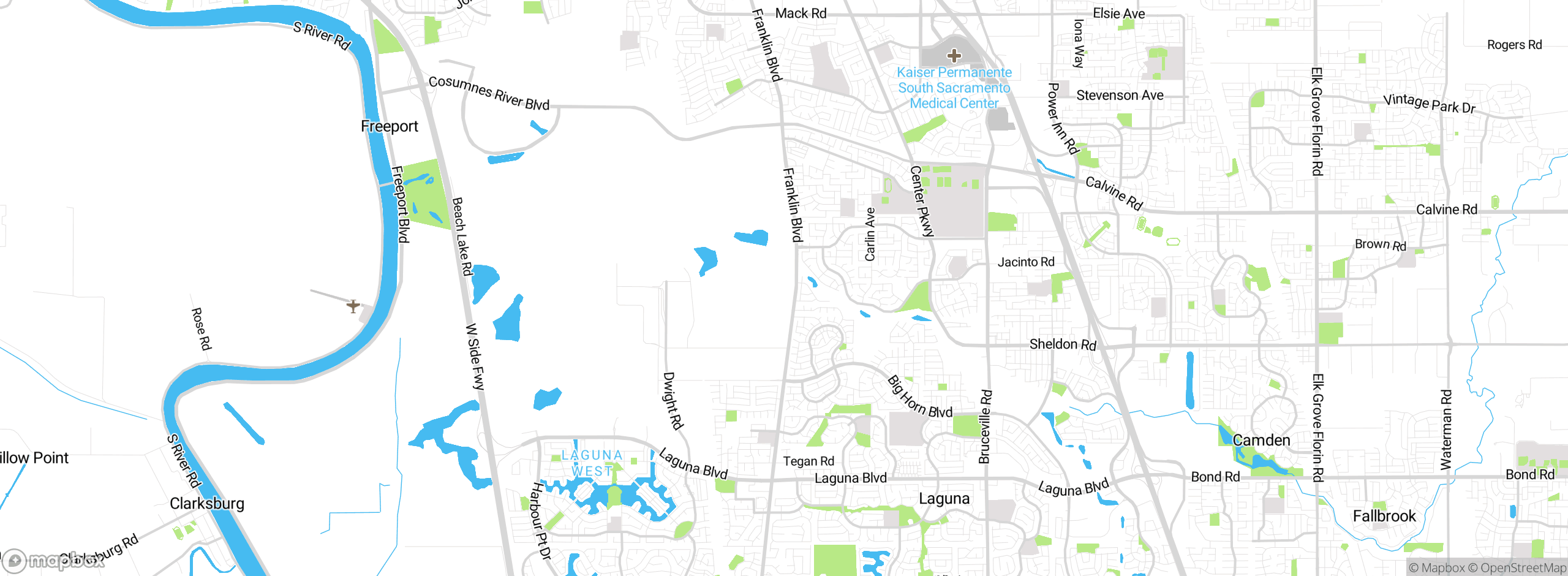 Map showing approximate location