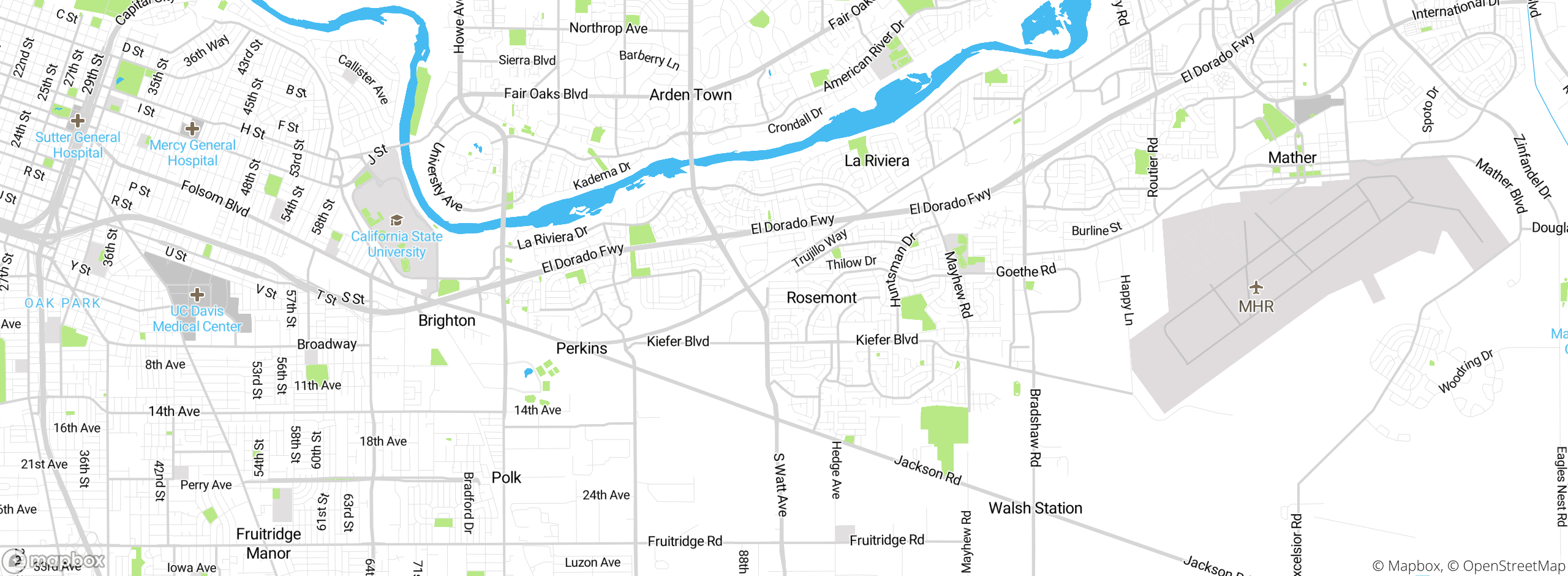Map showing approximate location