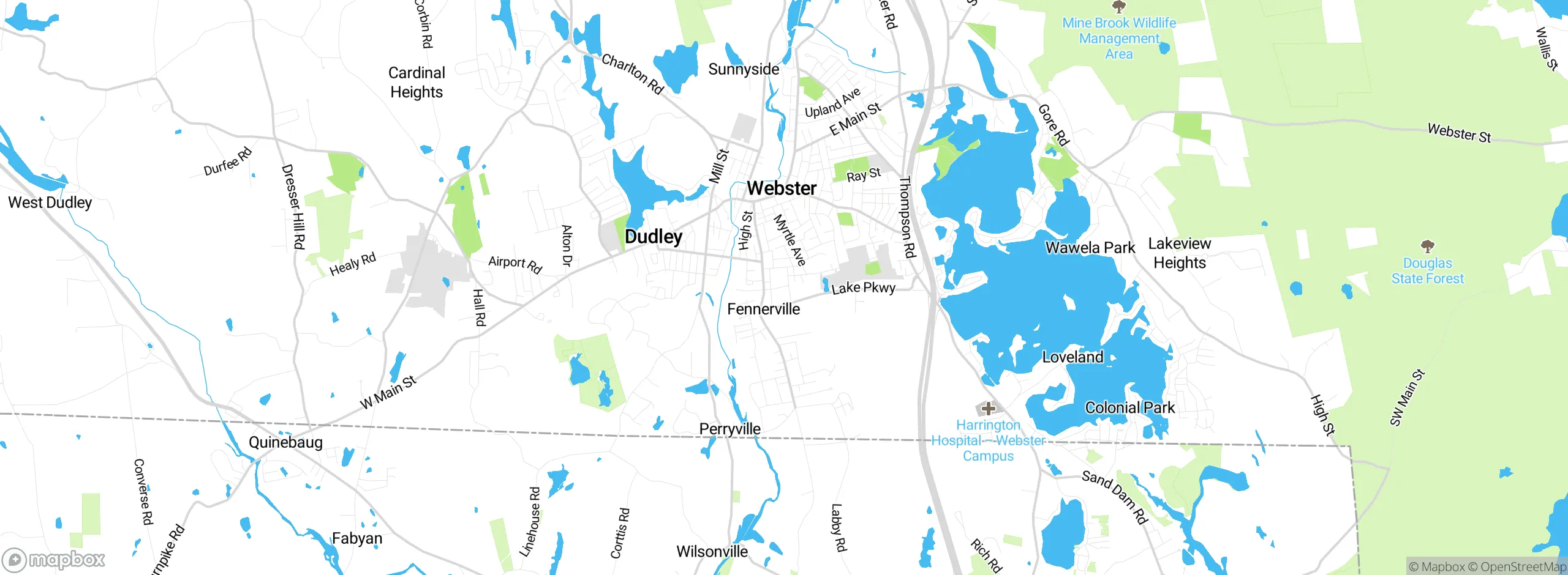 Map showing approximate location