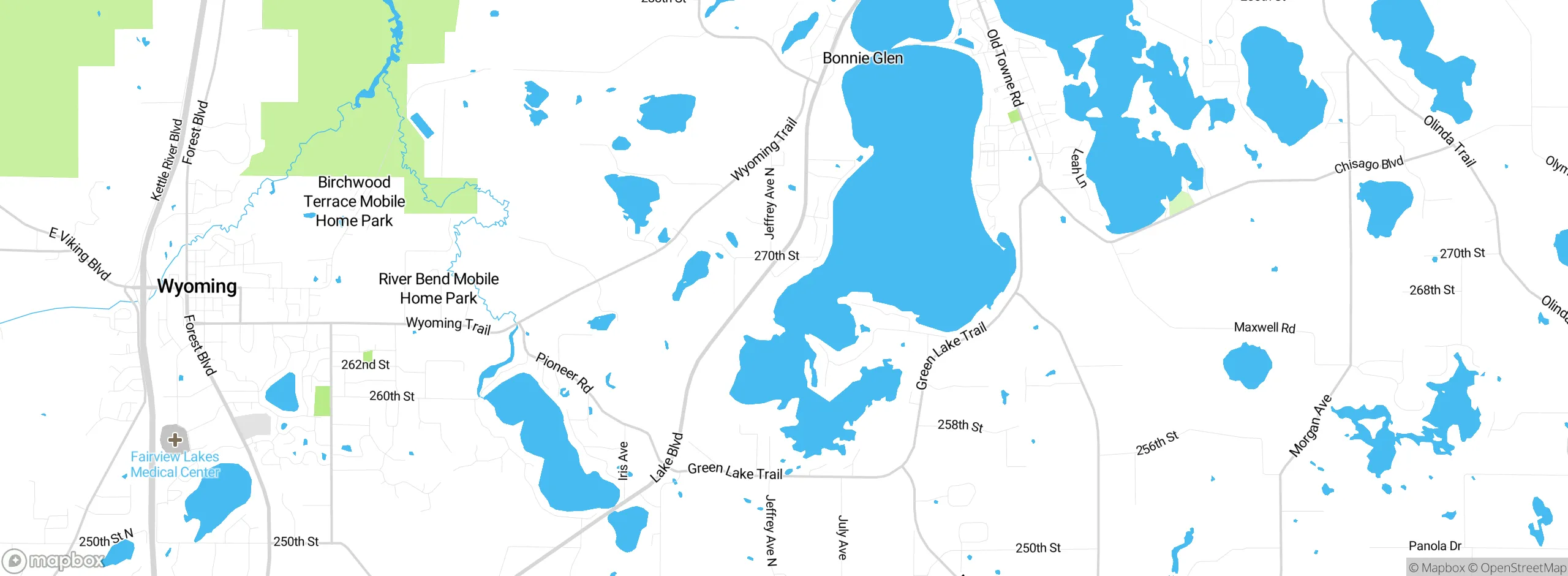 Map showing approximate location