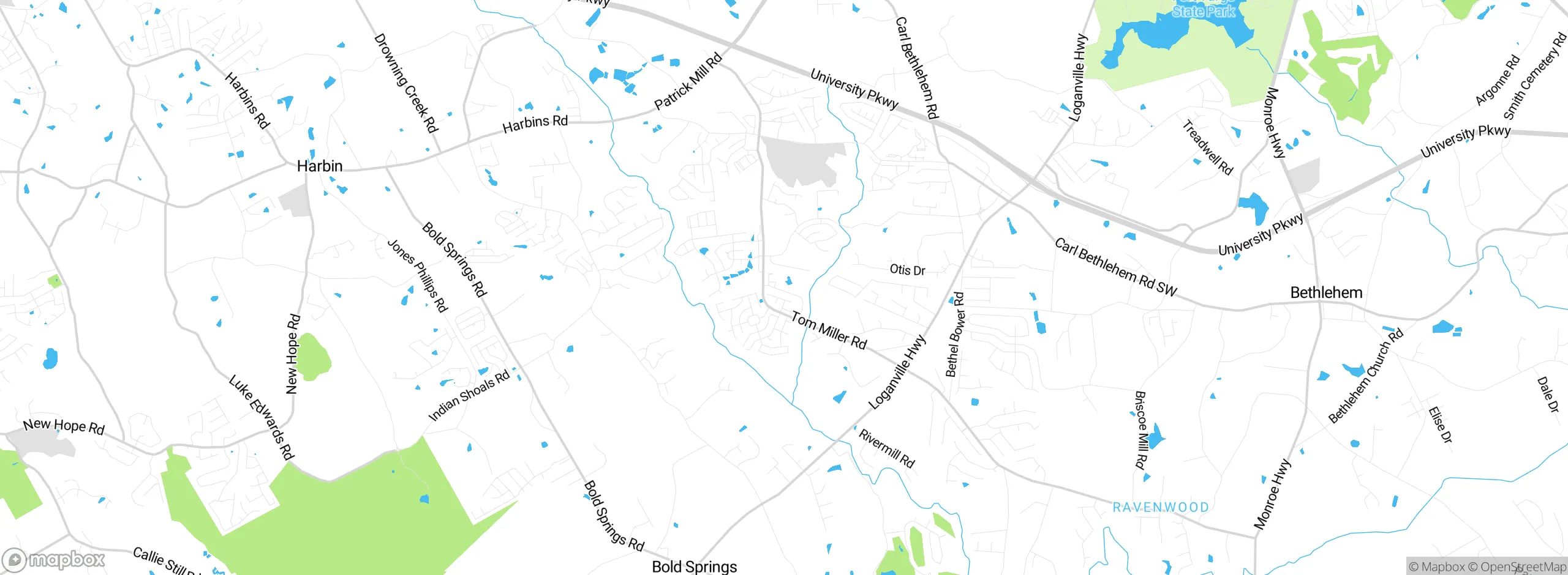 Map showing approximate location