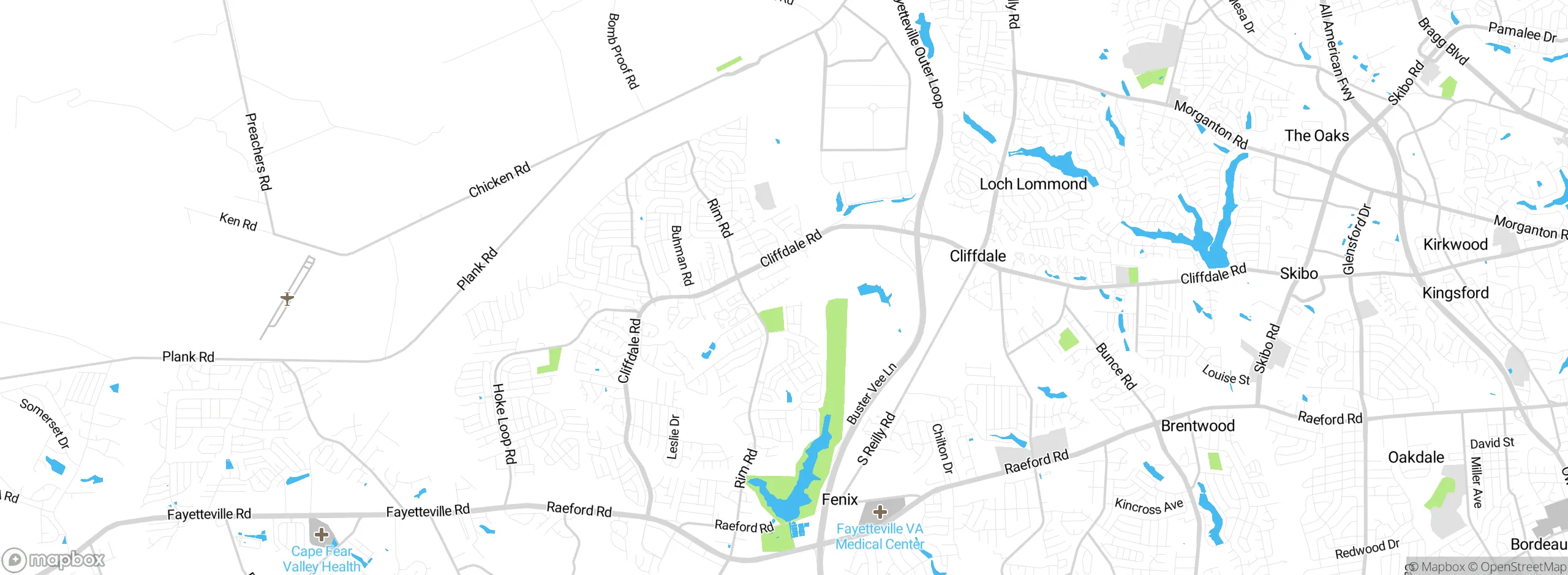 Map showing approximate location