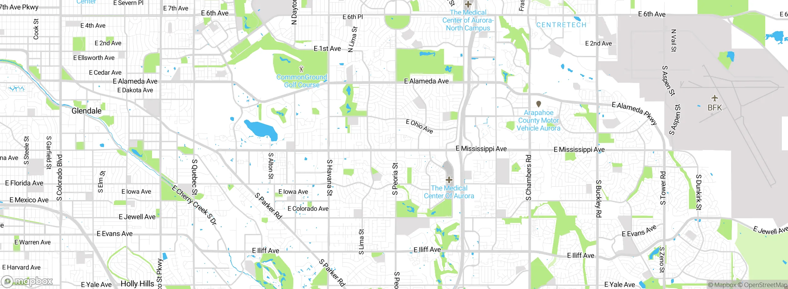 Map showing approximate location