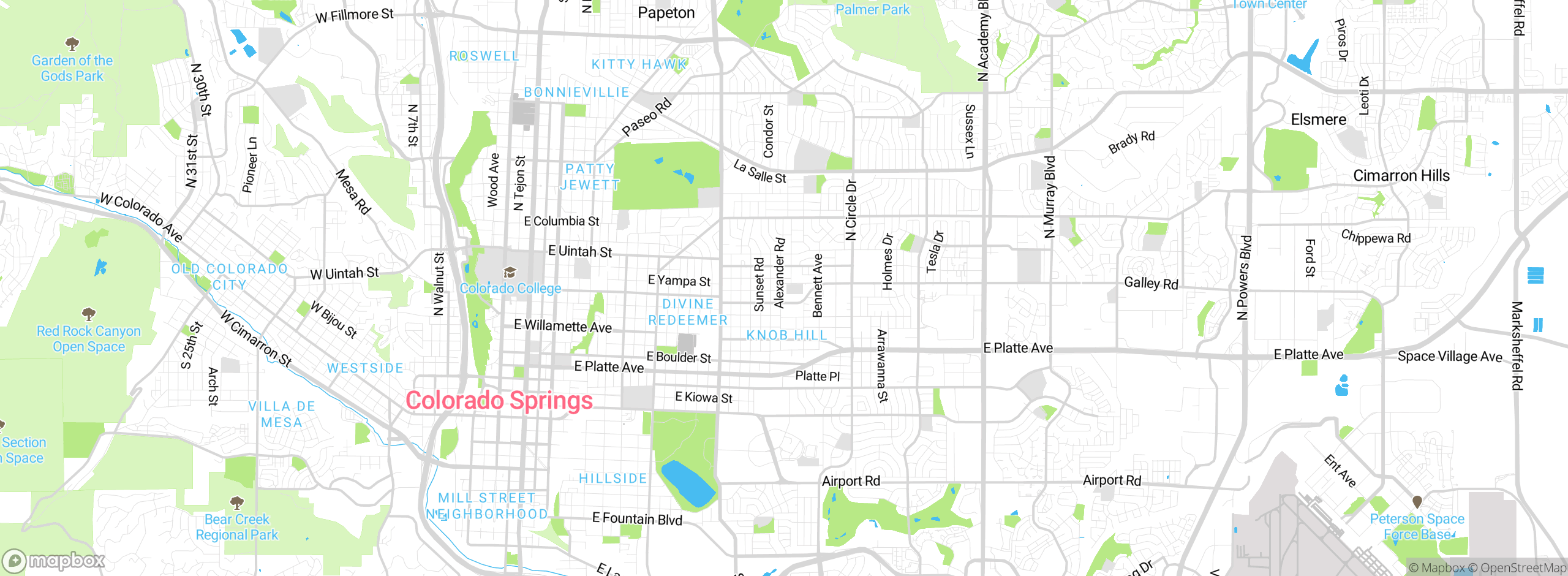 Map showing approximate location