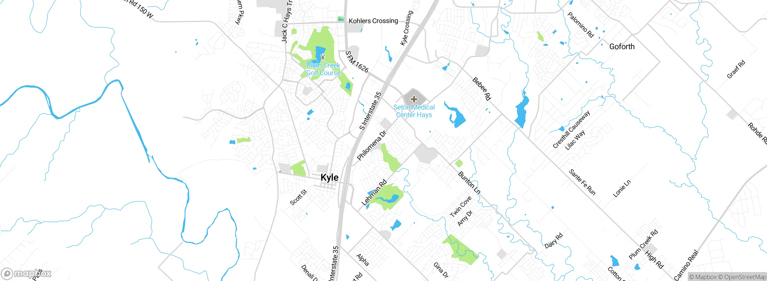 Map showing approximate location