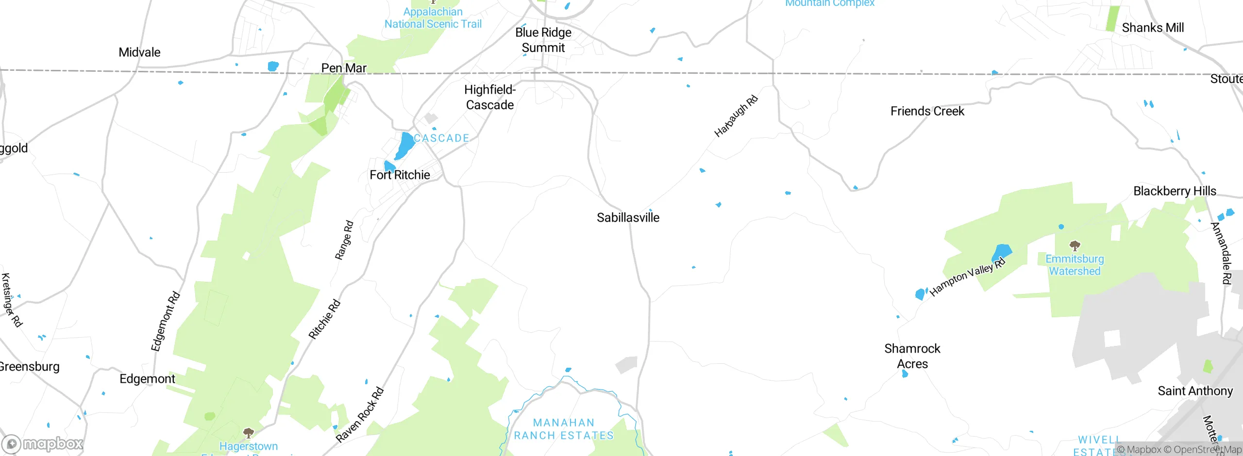 Map showing approximate location
