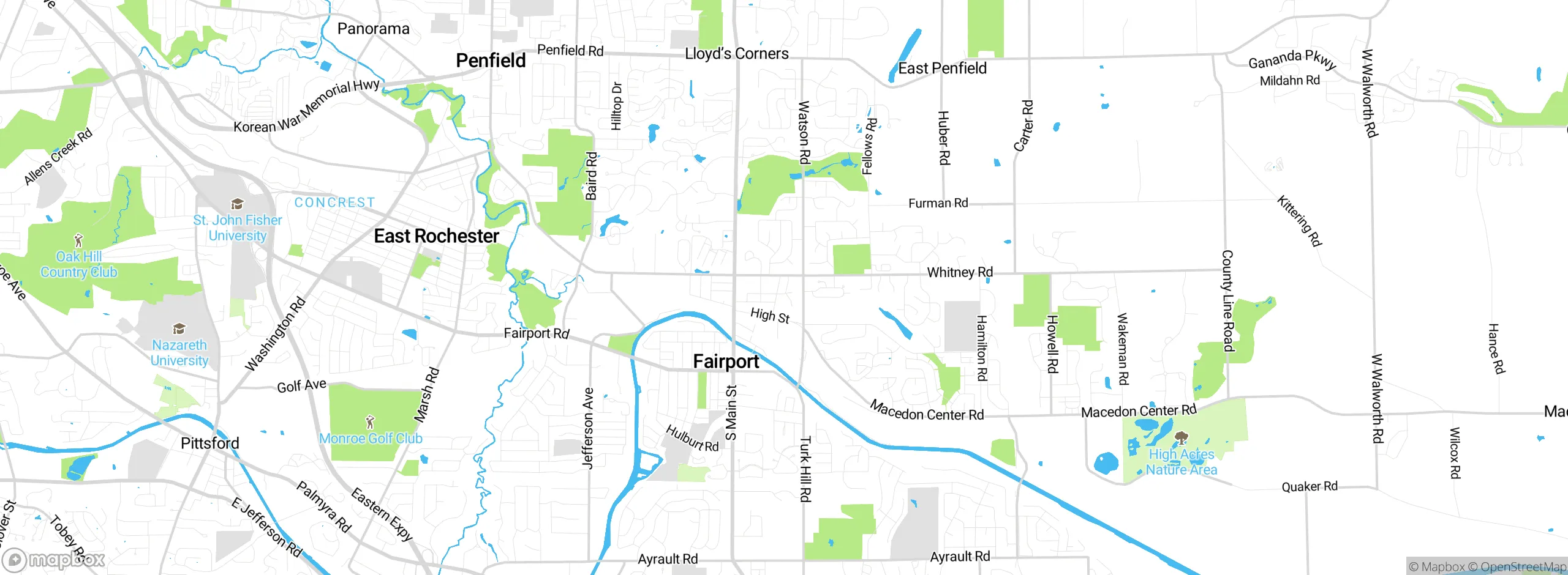 Map showing approximate location
