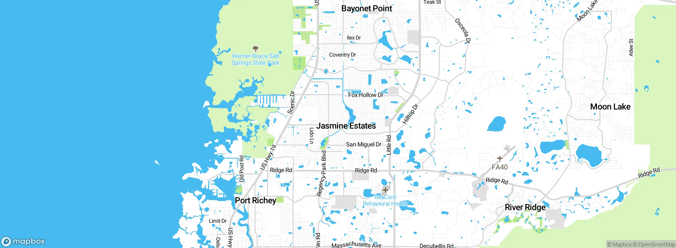 Map showing approximate location