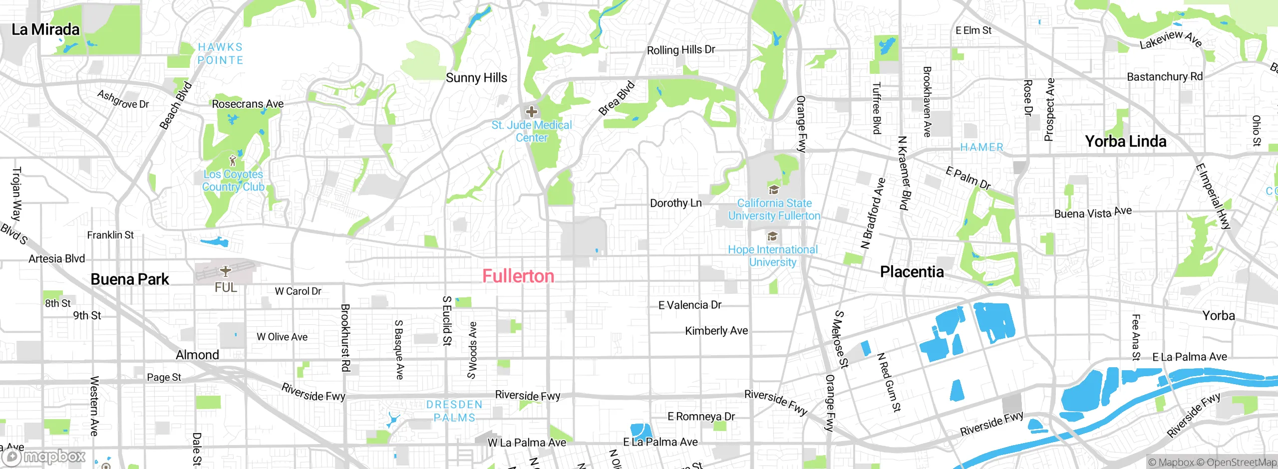 Map showing approximate location
