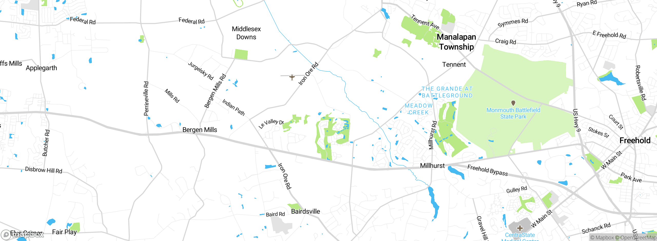 Map showing approximate location