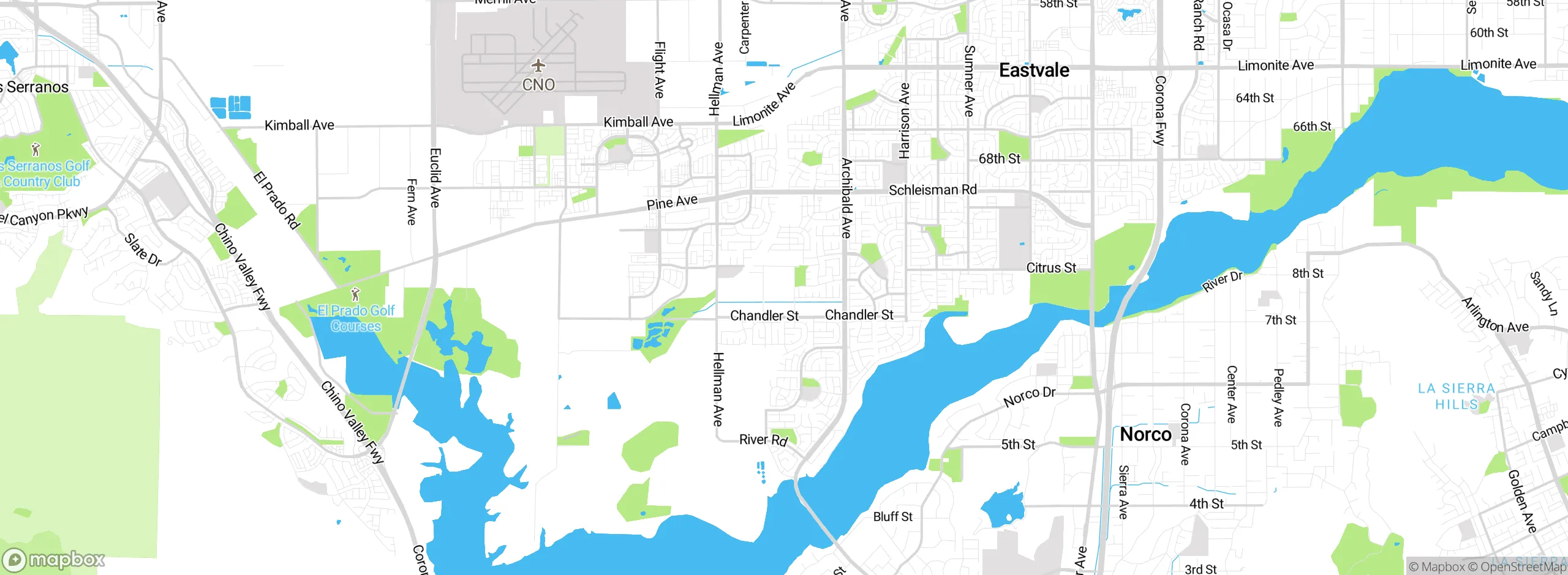 Map showing approximate location