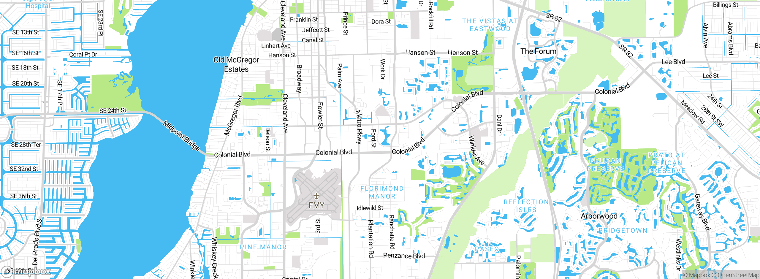 Map showing approximate location