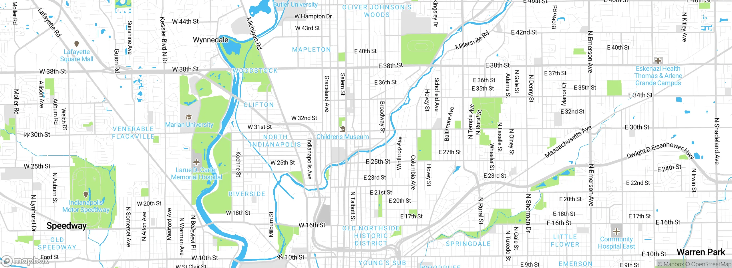 Map showing approximate location