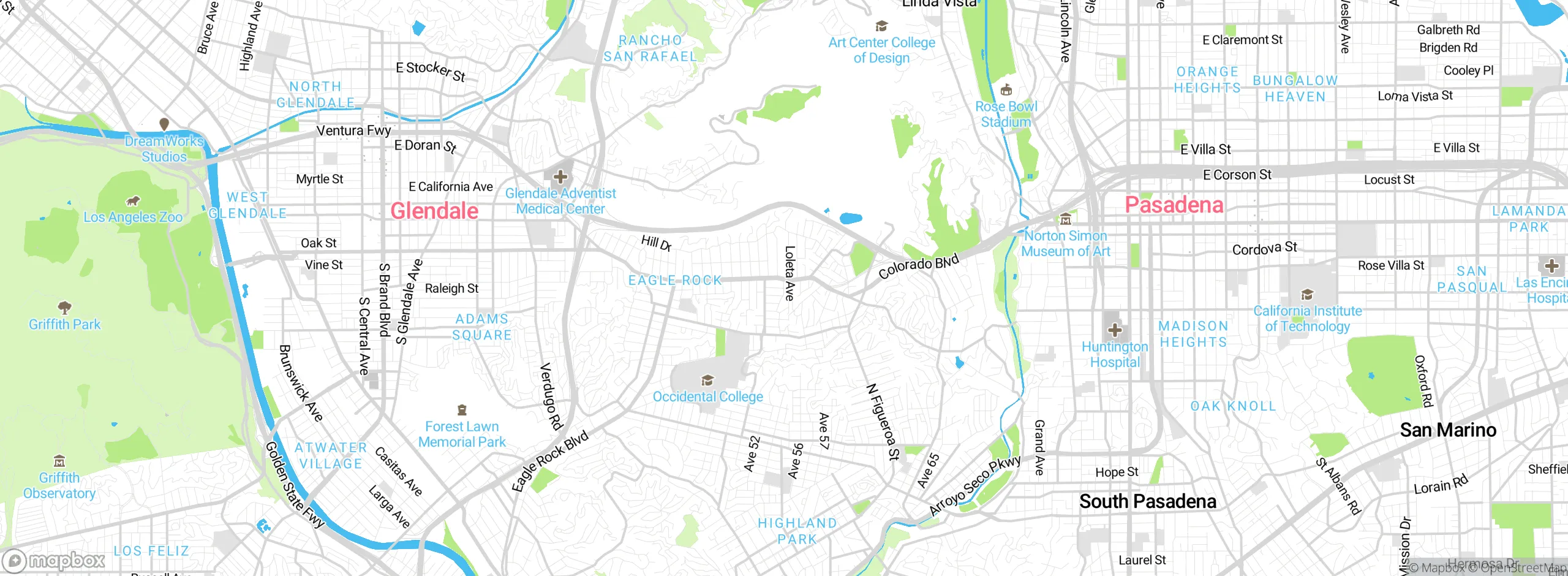 Map showing approximate location