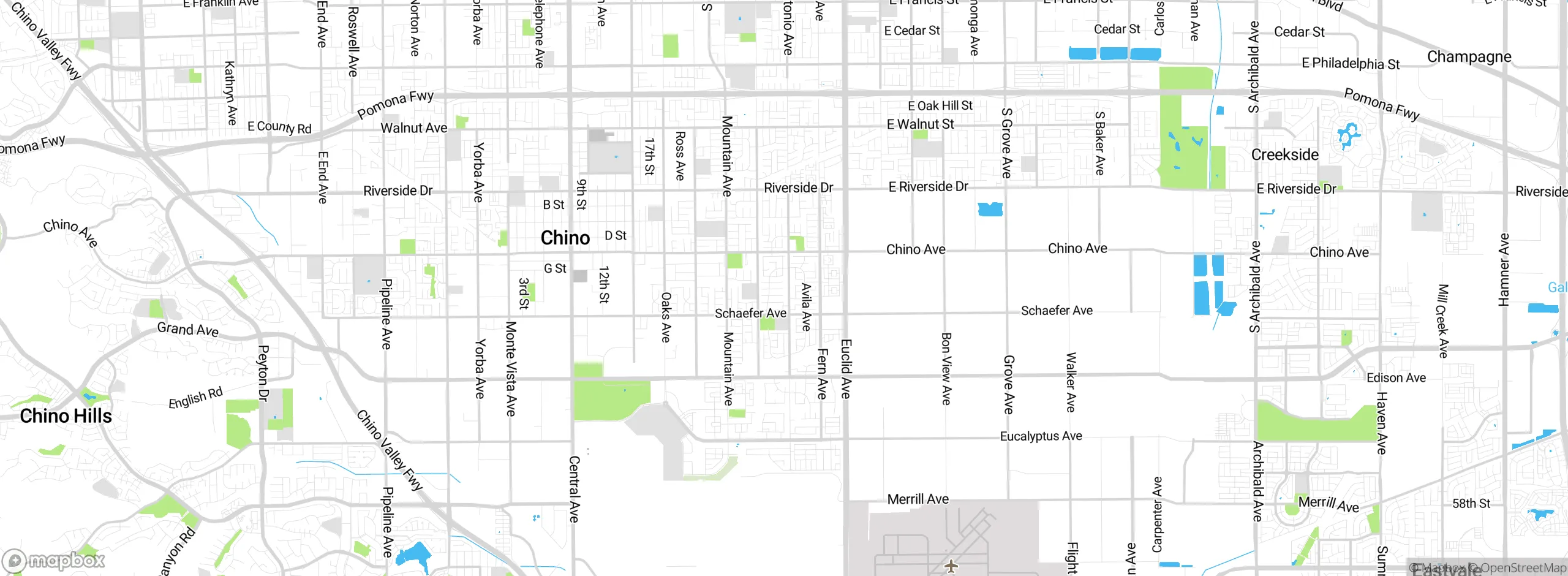 Map showing approximate location