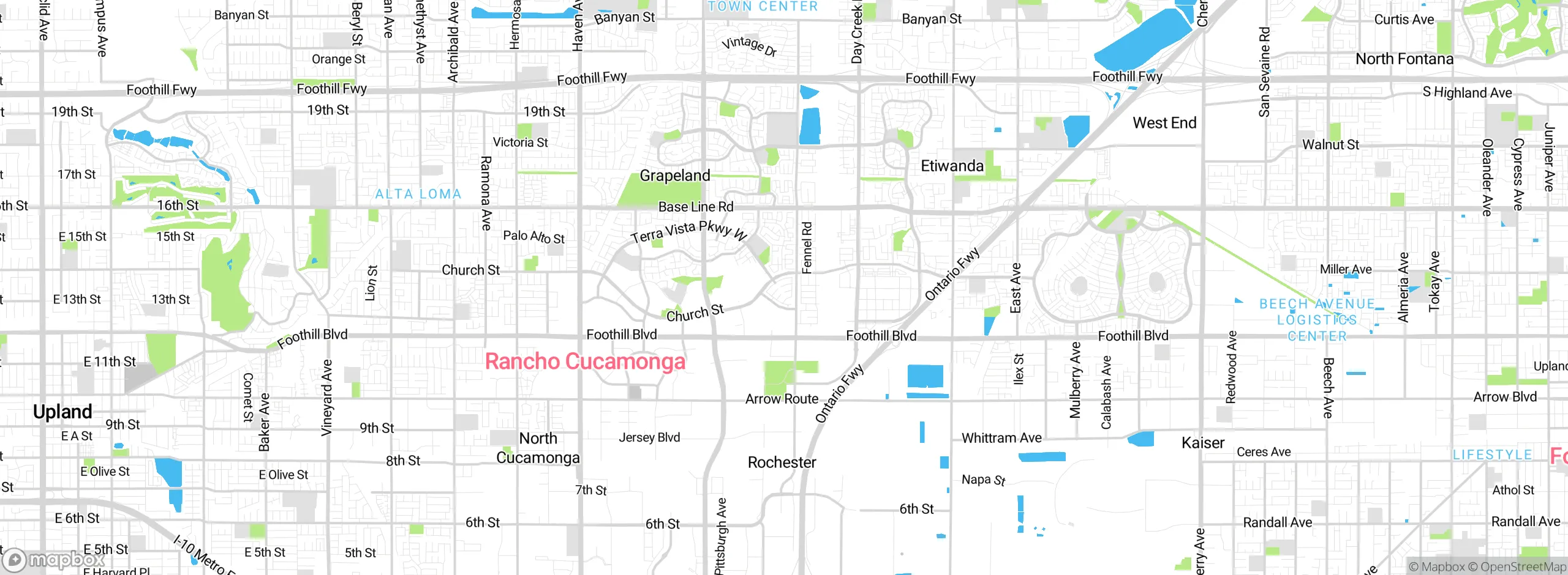 Map showing approximate location