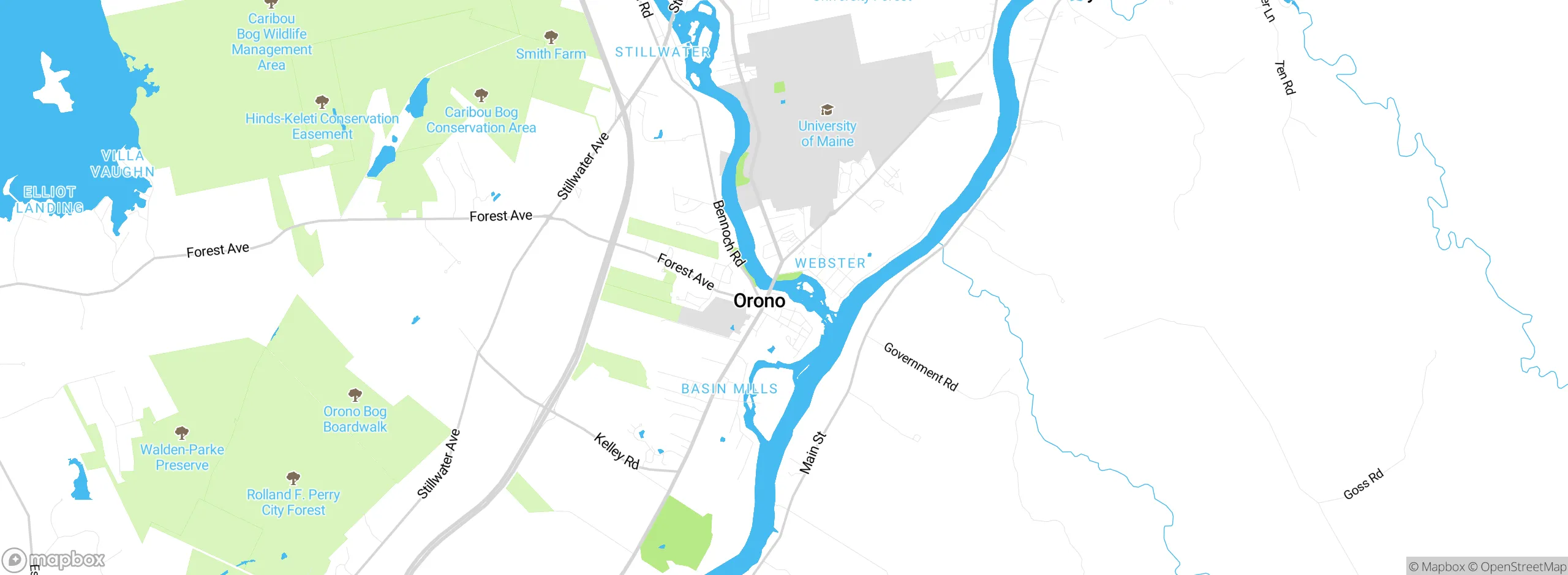 Map showing approximate location