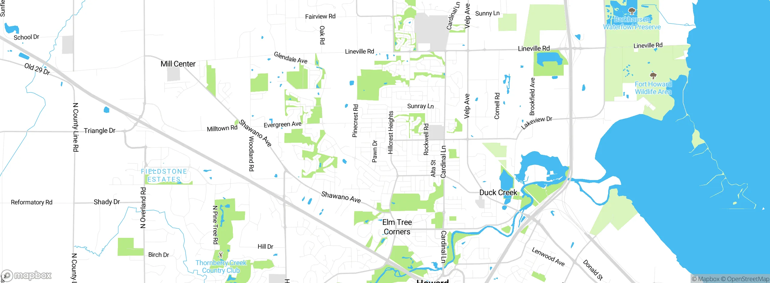 Map showing approximate location
