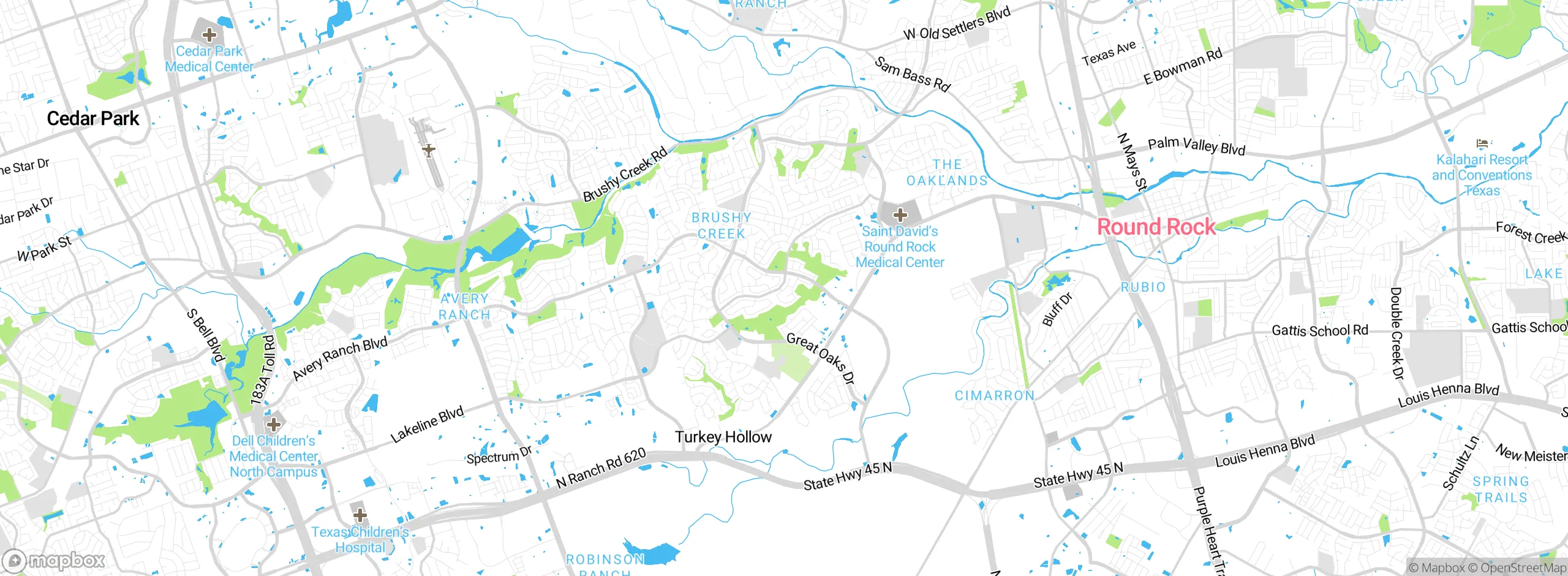 Map showing approximate location