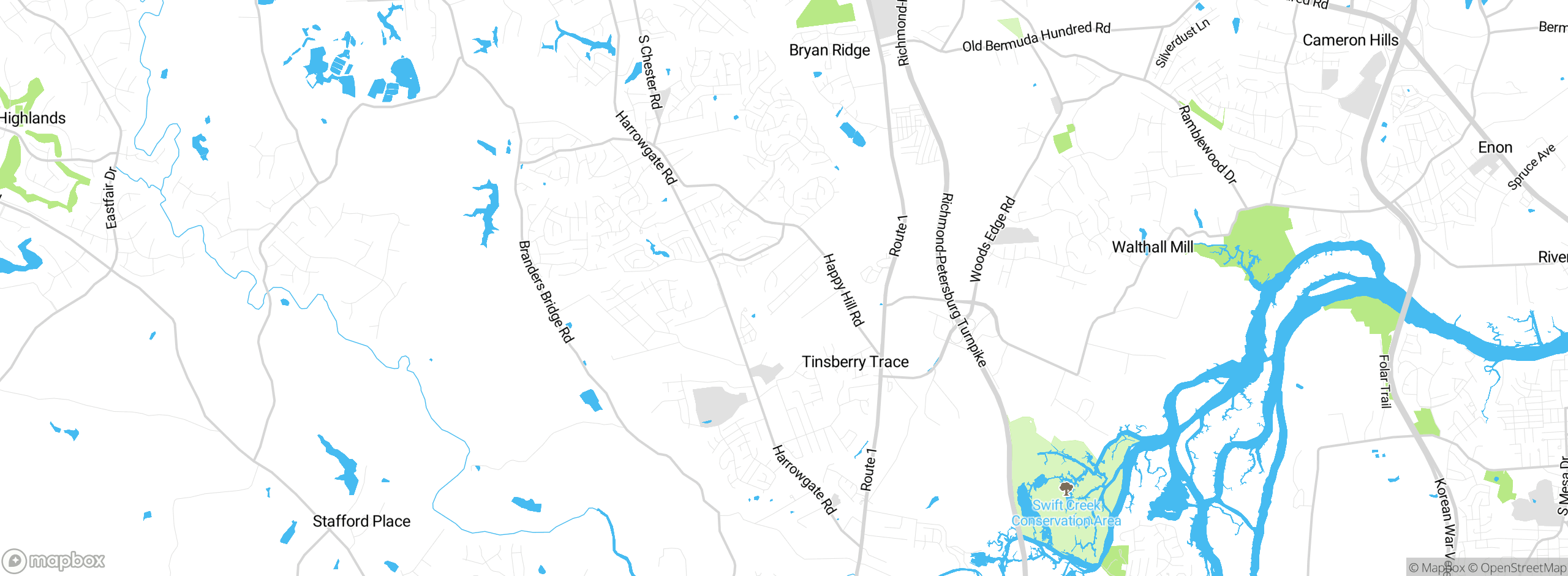 Map showing approximate location