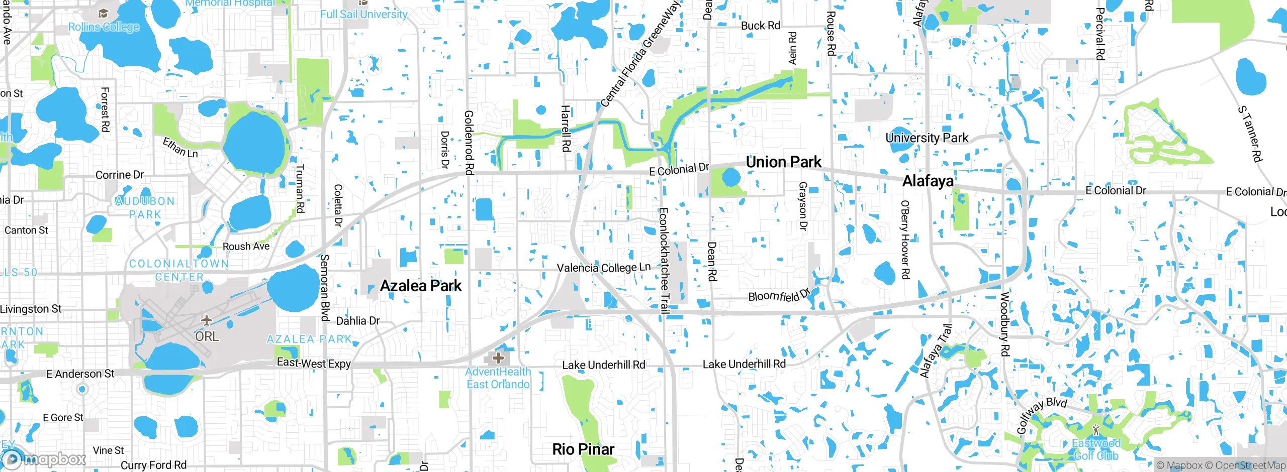 Map showing approximate location