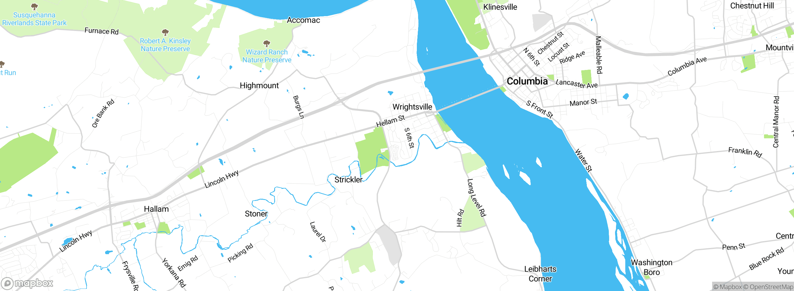 Map showing approximate location