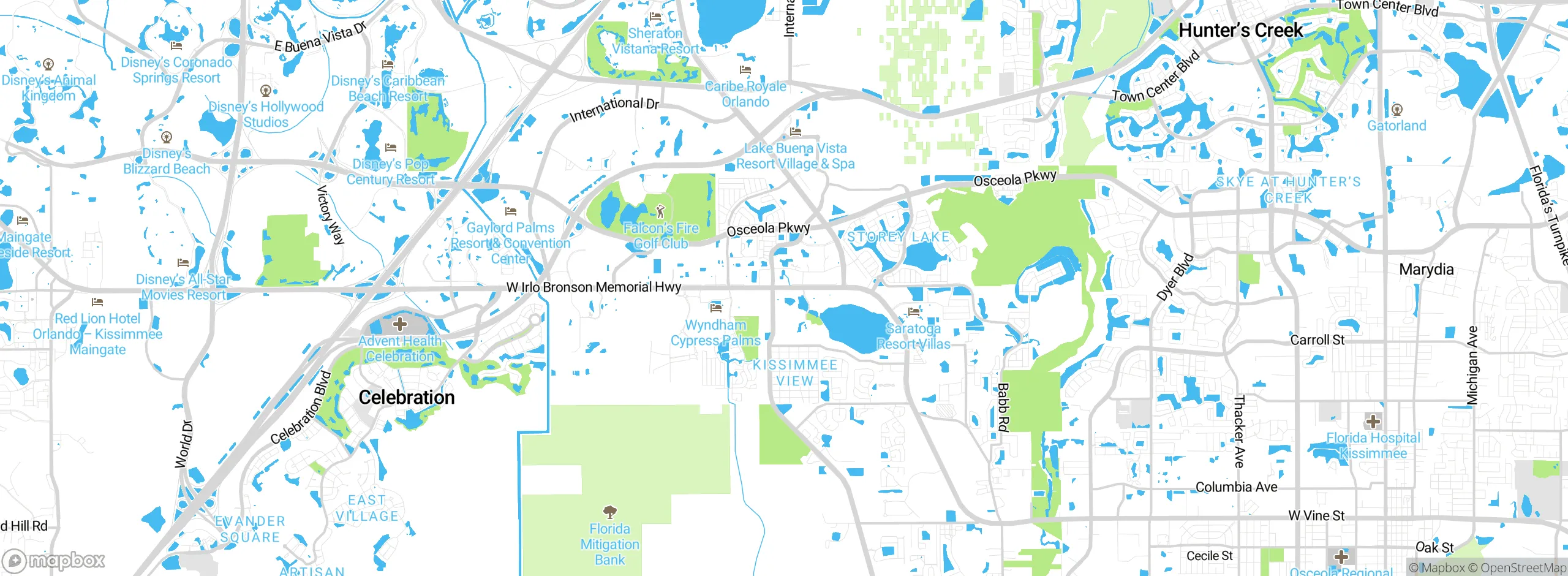 Map showing approximate location