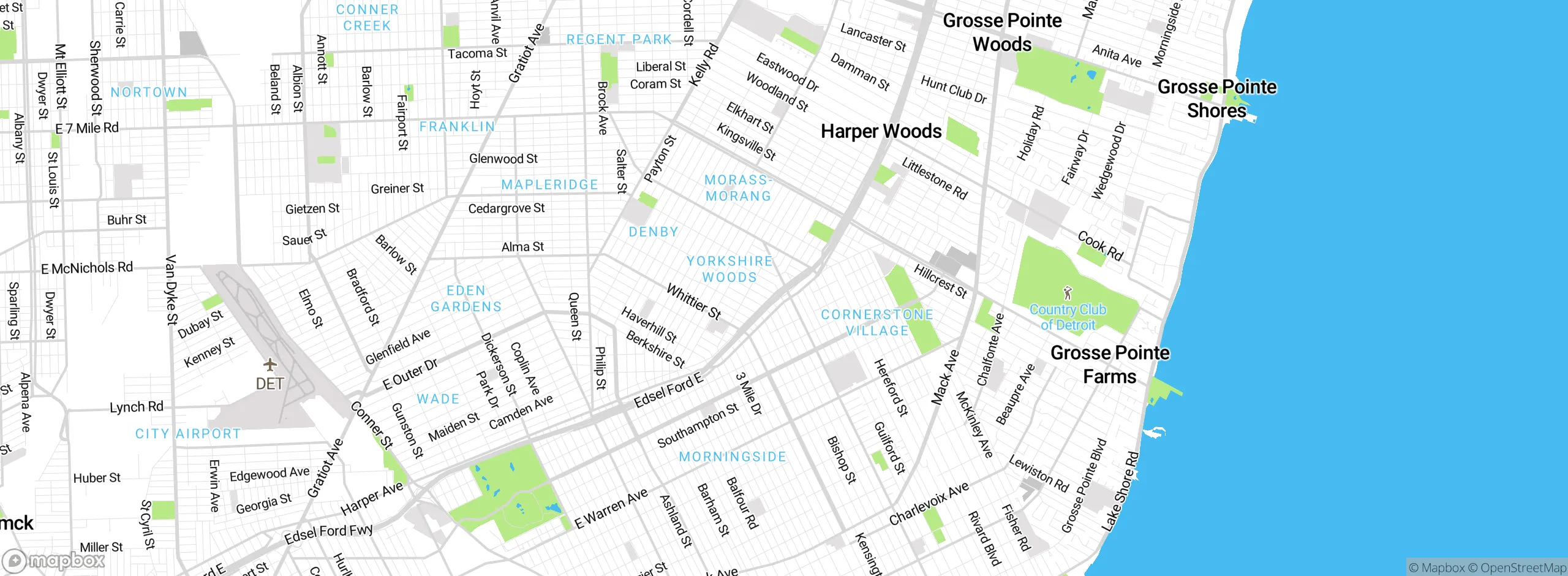 Map showing approximate location