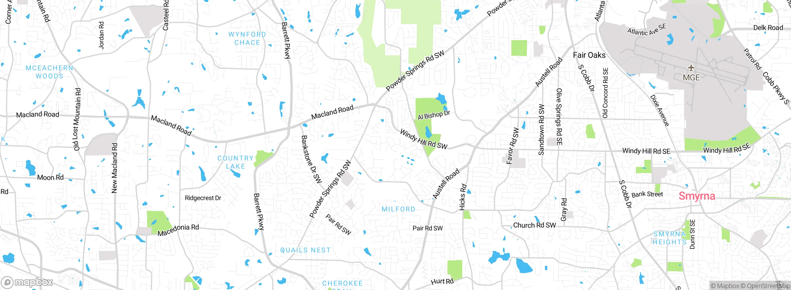 Map showing approximate location
